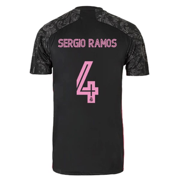 Camiseta Real Madrid Tercera Equipación NO.4 Sergio Ramos 2020-2021 Negro